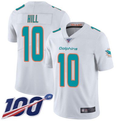 Nike Miami Dolphins #10 Tyreek Hill White Men's Stitched NFL 100th Season Vapor Limited Jersey Men's